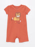 LC Waikiki Crew Neck Short Sleeve Printed Baby Boy Rompers 2 Pack